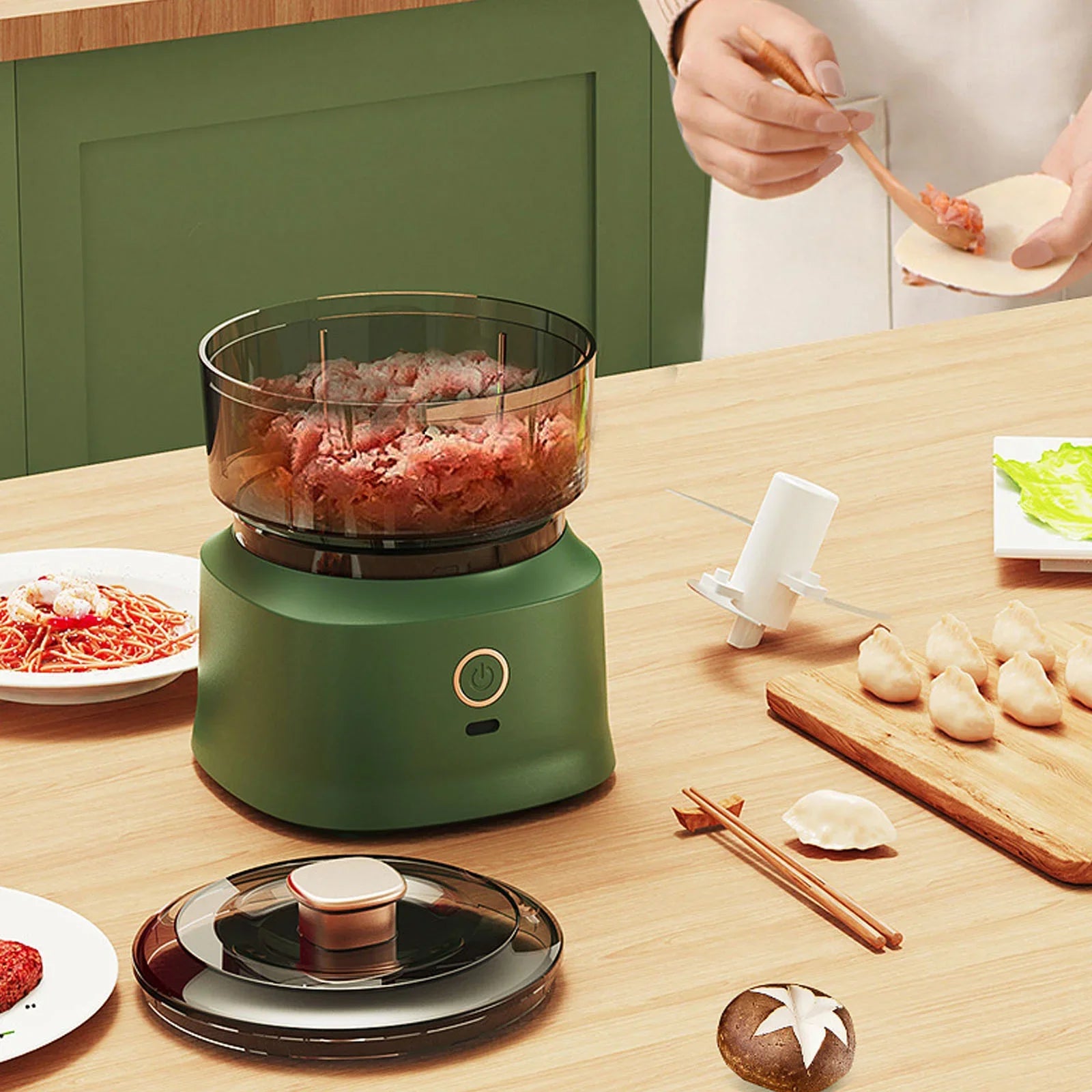 ✨ Mini Electric Food Chopper – 350ML Cordless Garlic & Vegetable Chopper | Compact Kitchen Essential
